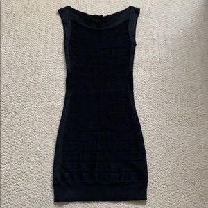 French Connection Black Bandage Dress, Size 2